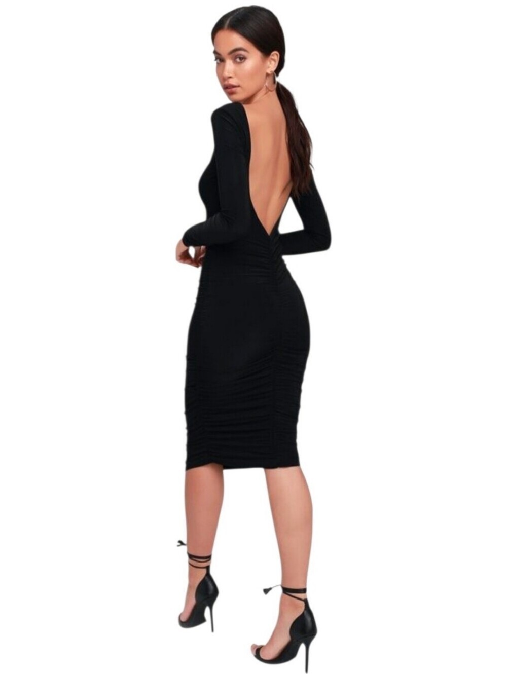 Black Open Back jumpsuit